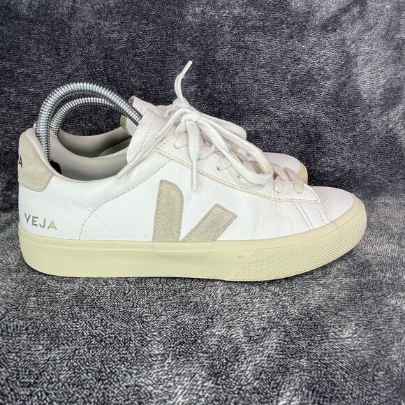 Veja Campo Leather White Almond Women’s 9 - Picture 3 of 8